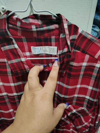 Womens Cowgirl Shirt Color Red Black and white Size Medium