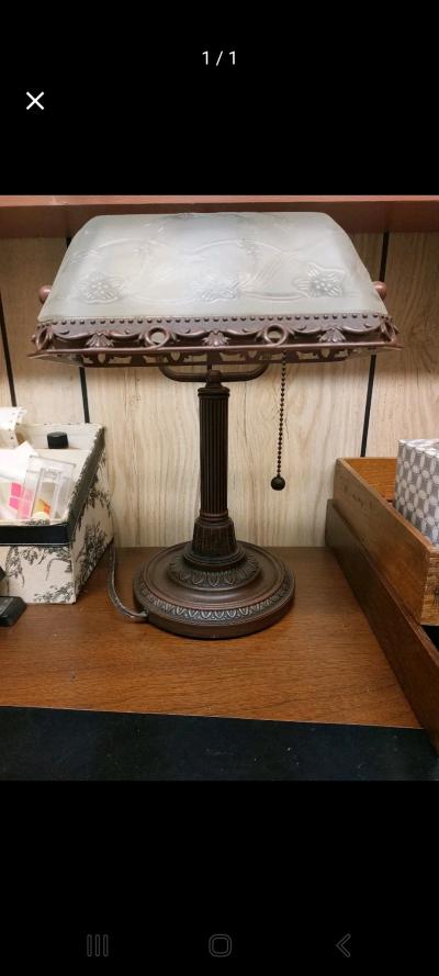 vintage bankers desk lamp