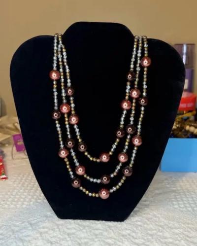three layered beaded Necklace