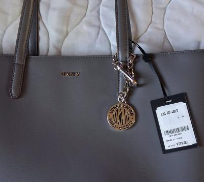 NEW DKNY LEATHER SHOULDER TOTE BAG - Thumbnail 8