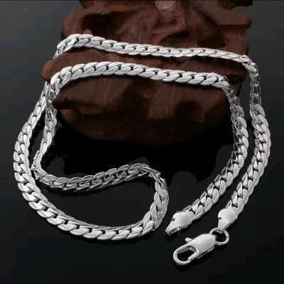 collar  estilo cubano  bao de plata sello 925 - Thumbnail 3