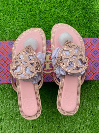 Tory Burch Miller Studded Thong Sandals  Silver - Thumbnail 3