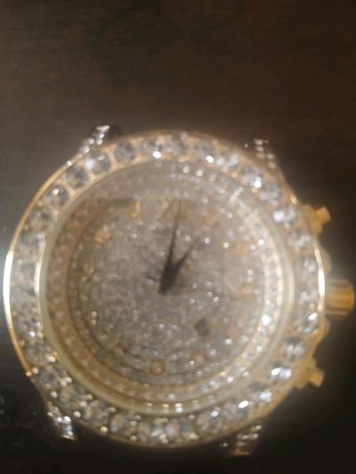 NIP Bling Master Moissanite Hip Hop Fashion WatchesNO BAND N