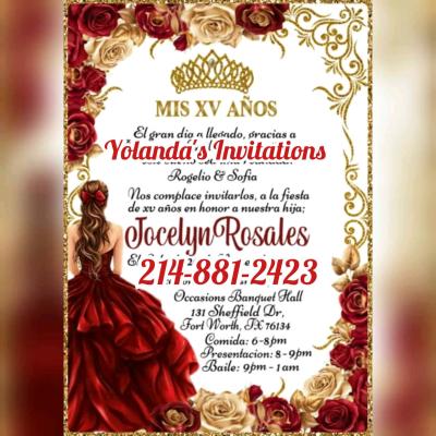 invitaciones para quinceaera o bodas o cualquier evento - Thumbnail 5
