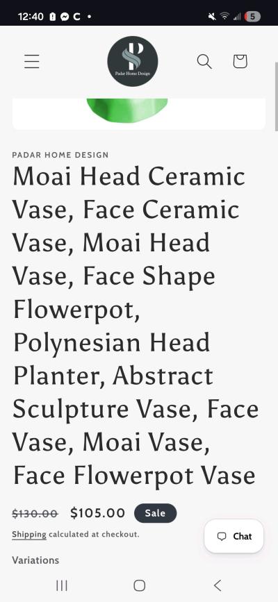vase of a fave of ancient
