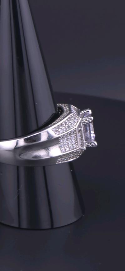 luxurious Ring For Men Silver or Gold Tone 14 k gold plated - Thumbnail 9