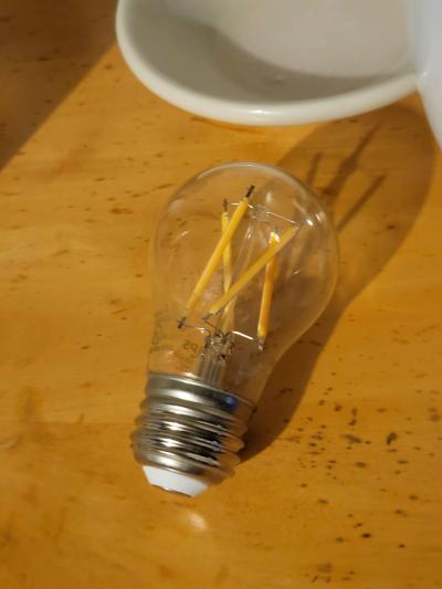 lightbulbs 3 large and 1 small