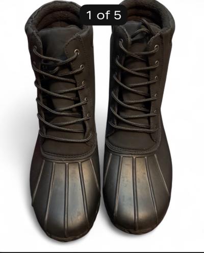 Nortiv8 Mens Insulated Duck Snow Boots Black Size 13