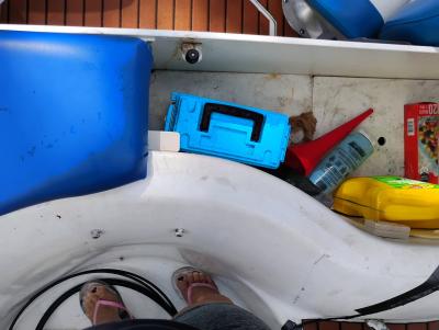 Boat 90 Johnson Motor Trailer Bimini TopCover - Thumbnail 8