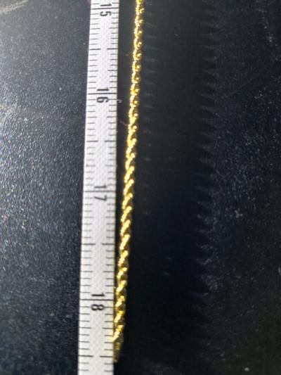 10k Gold Chain 18Inch with V Diamond and Gold Pedant JLA Thi - Thumbnail 5