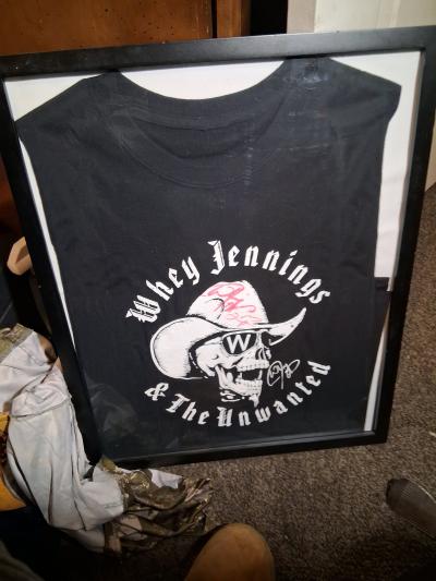 whey Jennings and the unwanted autographed t shirt