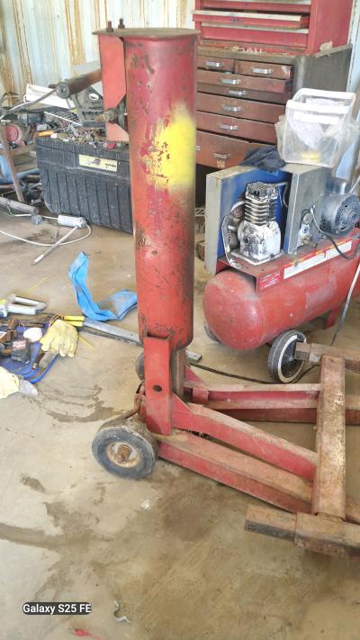 classic heavyduty vintage pneumatic air bumper lift jack air