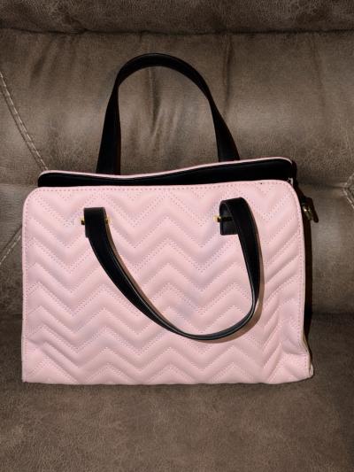 Luv Betsey Quilted Pink Bag With Wallet - Thumbnail 2
