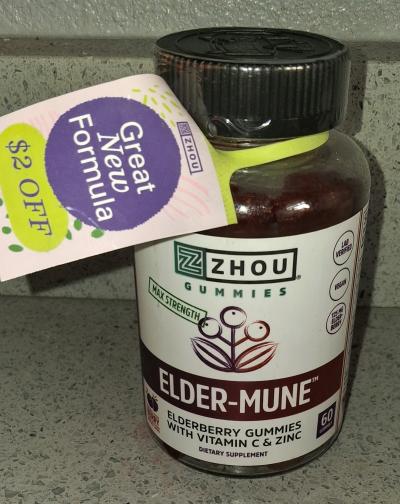 Zhou Nutrition Vitamin C Zinc Gummies New Sealed 60ct - Thumbnail 3