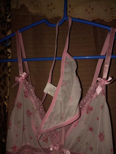 A Nice Womens New Sexy Pink Lingerie Outfit with Panties - Thumbnail 2