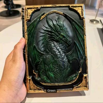 Handmade 3D Dragon Relief Embossed Resin Cover A5 Sketchbook - Thumbnail 3