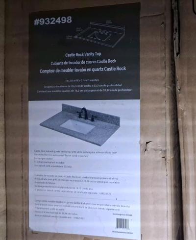 Highend Castle Rock quartz bathroom vanity top - Thumbnail 3