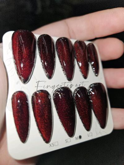 Handmade Press on Nails Sized Medium with Starter Kit - Thumbnail 2