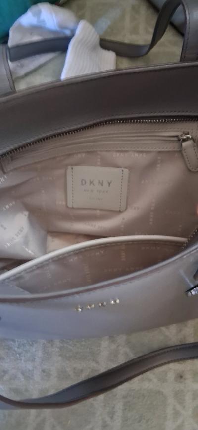 NEW DKNY LEATHER SHOULDER TOTE BAG - Thumbnail 6