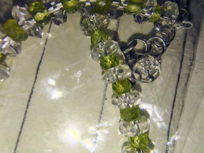 Handmade bracelets period and citrin crystals 925 claw clasp