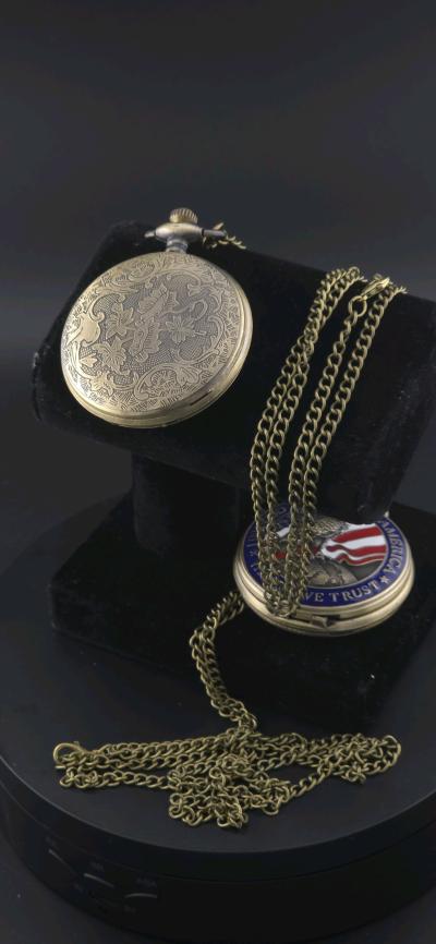 Usa In god we trust pocket watch - Thumbnail 2