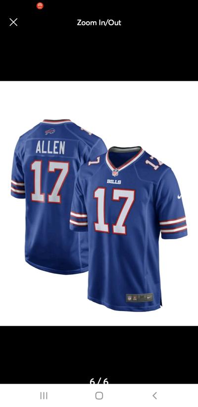 New Josh Allen Buffalo Bills Team Game Player Jersey  Royal