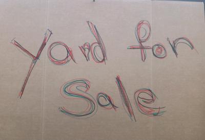 YARD SALE  Comein Person Mon Wed and Fri 730am through 630pm