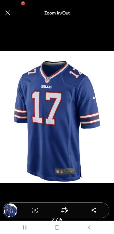 New Josh Allen Buffalo Bills Team Game Player Jersey  Royal - Thumbnail 2