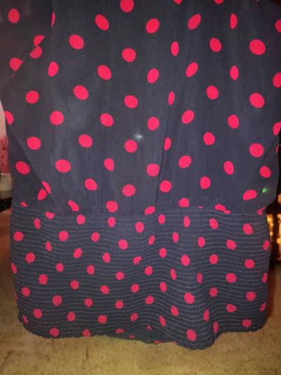 Black blouse with red pocka dots - Thumbnail 4