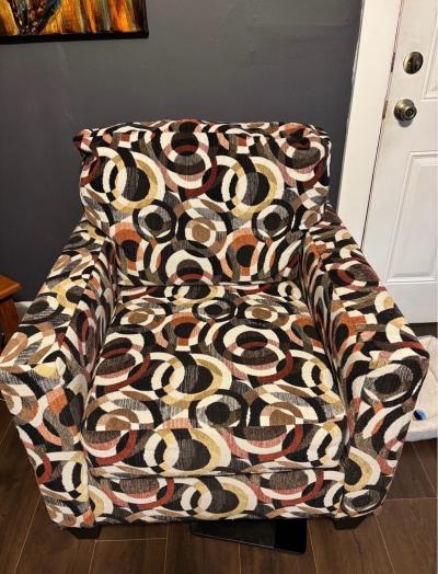 gray couch and designer chair - Thumbnail 2