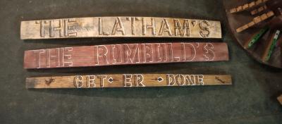 custom made wooden signs - Thumbnail 2