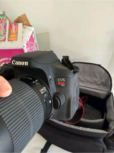 Canon EOS Rebel T6i DSLR Camera in Black - Thumbnail 5