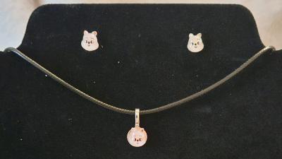 Handmade Stray Kids Han Earrings and Necklace