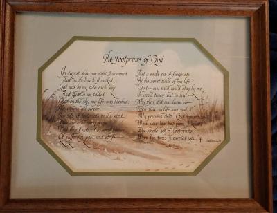 Religious wall haning by Gail Brown