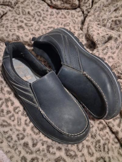 Mens fashion slide on dress shoes 13