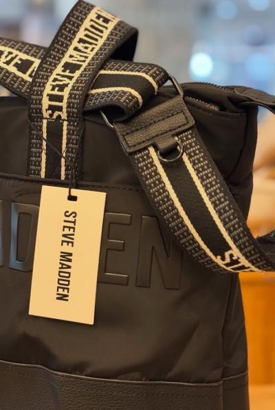 Brand New Black Steve Madden Large Purse Duffle Bag - Thumbnail 2