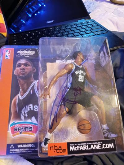 Autograph Tim Duncan San Antonio Spurs - Thumbnail 3