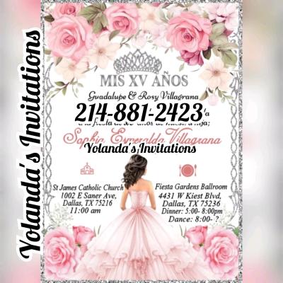 invitaciones para quinceaera o bodas o cualquier evento - Thumbnail 8