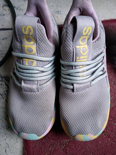 A Nice Pair of Girls Colorful Adidas size 2