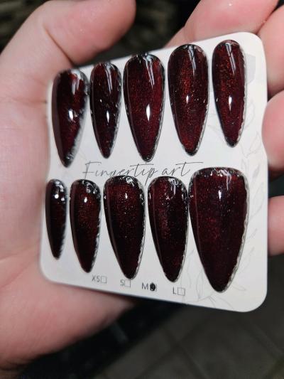 Handmade Press on Nails Sized Medium with Starter Kit - Thumbnail 3
