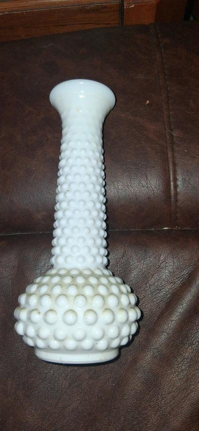 EO Brody Co hobnail milk glass