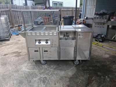 hot dog cart