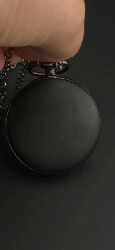 one piece Pocket watch black unisex - Thumbnail 6