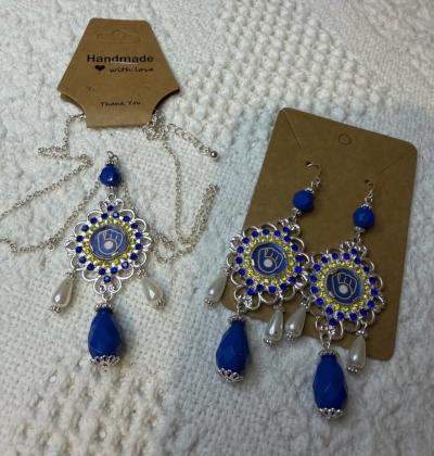 Evil Eye Set Necklace and Earrings