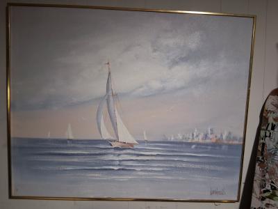 LEE REYNOLDS SIGNED OIL PAINTING
