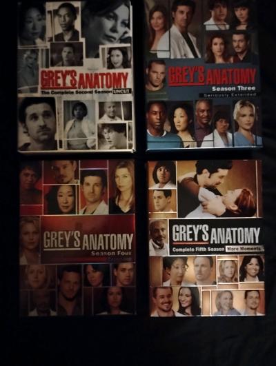 Greys Anatomy Seasons 2 3 4 and 5 Dvd Sets