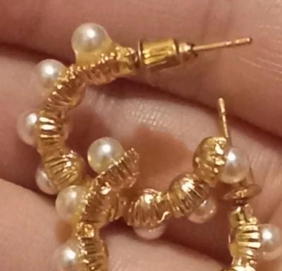 gold tone earrings - Thumbnail 9