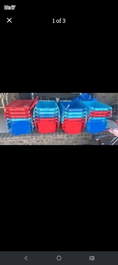 storage bin stackable crates multi purpose use - Thumbnail 8