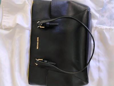 Michael Kors Jet Set Travel Saffiano Leather Tote Bag Black