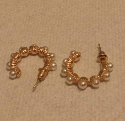 gold tone earrings - Thumbnail 3